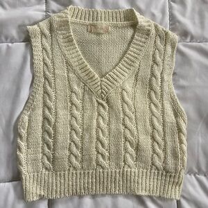 Altar’d State Cream Sweater Vest